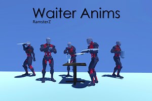 Waiter Anims | 3D Animations | Unity Asset Store