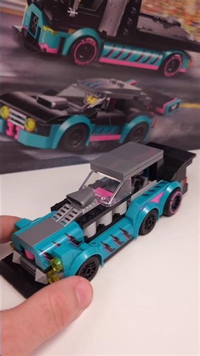 LEGO City Six Wheeler Hotrod MOC (122 pcs)[60406] Alternate Build for Race Car Carrier Truck #shorts