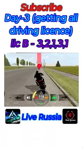 Day-3 Getting all driving licence|| Live Russia Game