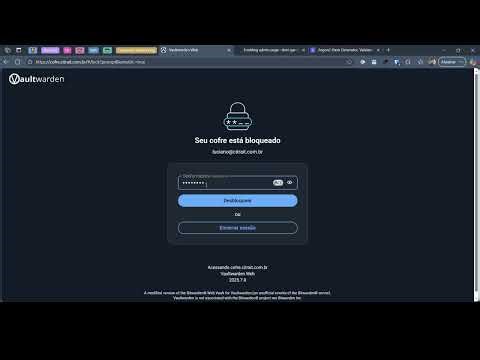 Vaultwarden Vault - Admin Console Part 2