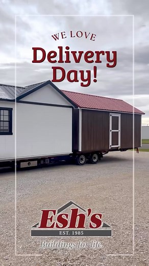When new inventory sheds arrive to one of our lots, it’s like Christmas Morning! The experience is made even more special when one of those buildings is a Garden Shed. 🥰 #kentucky #tennessee #shed #storagesolutions #gardening | Esh's Utility Buildings