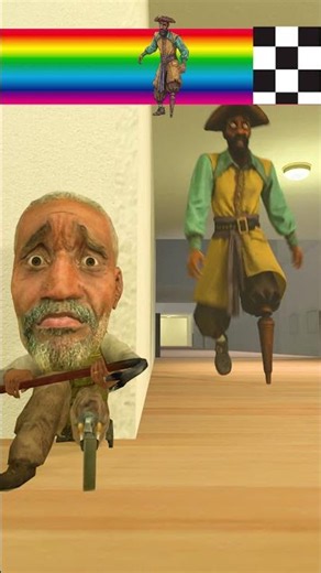 GNOME vs Pirate Clark Backrooms CHALLENGE #gmod #sfm