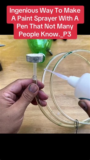 Ingenious Way To Make A Paint Sprayer With A Pen That Not Many People Know._P3#paint #sprayer #ideas #invention #pen