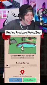 Rubius prueba el VoiceZoo #Rubius #VoiceZoo #pokemoncomunity #foryou #reaccion #humor #Minecraft