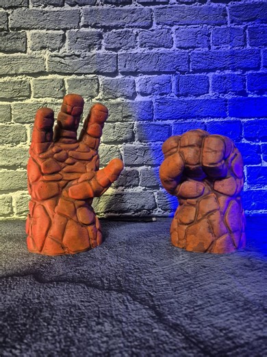 Thing Hand Cosplay – Fantastic Four Rock Monster Glove – 3D Printed Giant Superhero Hand –