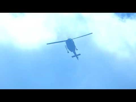 LOUDEST ROTOR BLADE SLAP EVER!! NYPD Bell 212 aka UH-1 Huey flying over at 2,900 ft