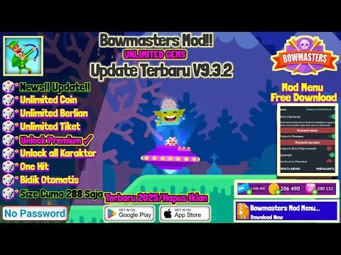 Bowmasters Update V9.3.2 Mod Menu Apk Terbaru 2025 - Unlock All Character & No Password