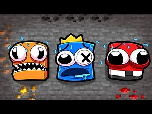 Underground RAINBOW BLOCKS in Minecraft! ( STUCK FOREVER? )