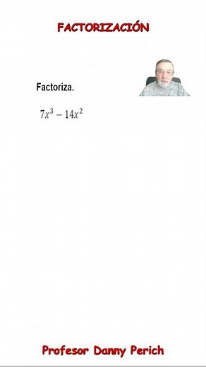 Factoring. Finding a common factor.