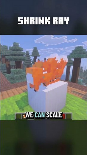 This shrink ray can make ANYTHING tiny with only commands #minecraft