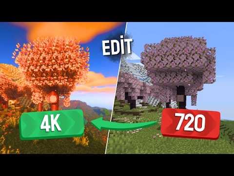 720p vs 4K Minecraft: The ULTIMATE Upgrade!