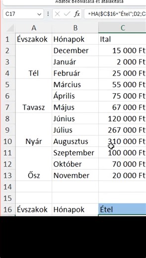 30K views · 184 reactions | Excel tippek: dinamikus diagram. #excel #tipp #diagram #informatika | Informatikatanár | Facebook