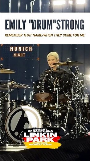 EMILY DRUMstrong 🔥at Munich Night 1 - LINKIN PARK #linkinpark #shorts