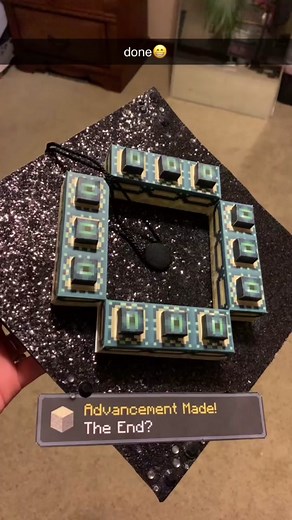 advancement made:) #minecraft #endportal #minecraftgradcap