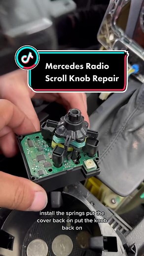 Radio scroll knob repair on a mercedes #diy #mercedes #automotive #didyouknow