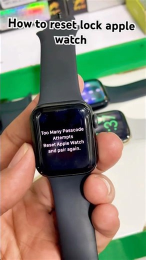 How to reset lock apple watch ♻️✅🔐⌚️ successfully #lock #unlock #fyp #apple 🍎