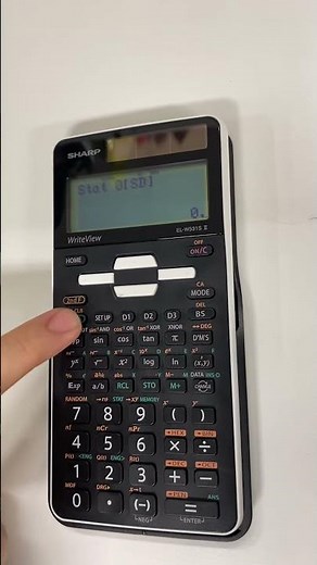 How to find Mean and SD using SHARP EL-W531S II calculator