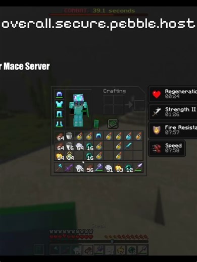 IP: overall.secure.pebble.host #spear #mace #spearmace #minecraft #minecraftserver