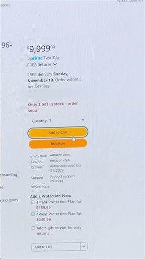 Accidentally ordered $17000 worth of computer parts