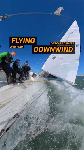 Flying Downwind | J/80 Vertigo at Full Speed