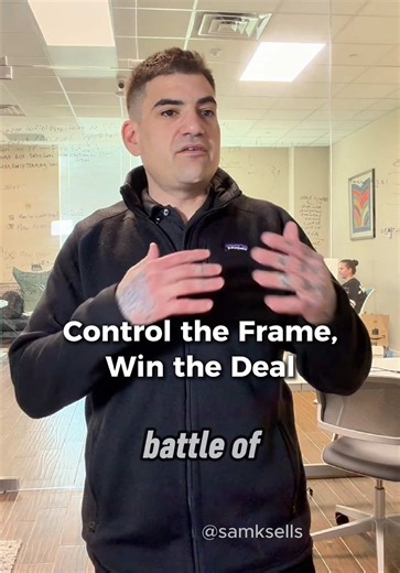 Control the frame, and the deal follows. Every conversation has a frame — who’s leading, what matters, what’s urgent, and what gets minimized. If you don’t set it early, the prospect will. And once they do, you’re reacting instead of guiding. Mastering the frame means: • Setting expectations before questions • Defining the problem before discussing solutions • Slowing the conversation down when others try to rush it • Staying grounded when emotions or objections show up Frame control isn’t press