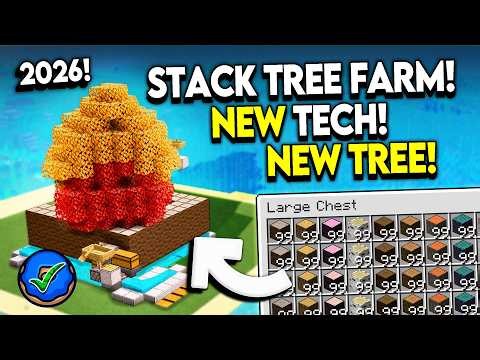30,000 Logs in 5 Mins! INSANE All Wood Farm for Minecraft 1.21/26.1+!