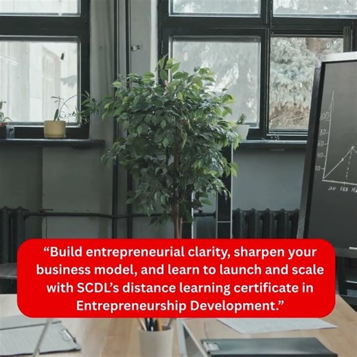 Elevate your career with SCDL’s PG Certificate in Entrepreneurship Development. #scdl