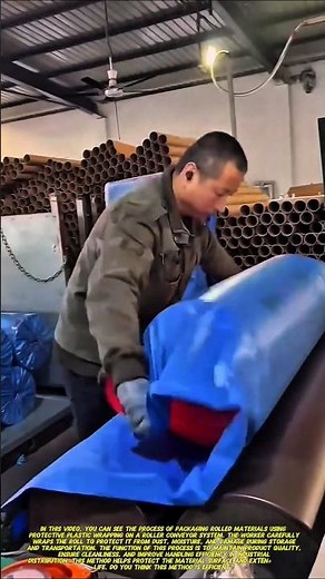 Industrial Roll Packaging Process | Protective Wrapping System.