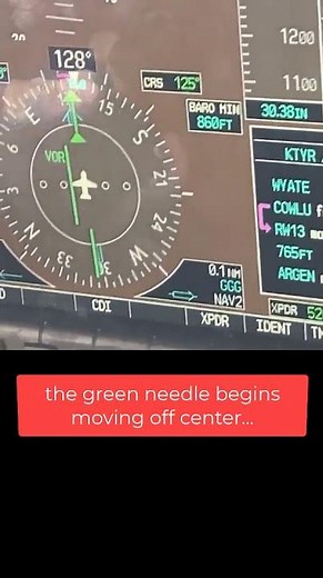 30 second VOR flyover: Cone of Confusion G1000 IFR flight Pilot's view Instrument Pilot Prep #shorts