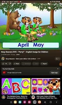 busy beavers DVD party! English songs for children