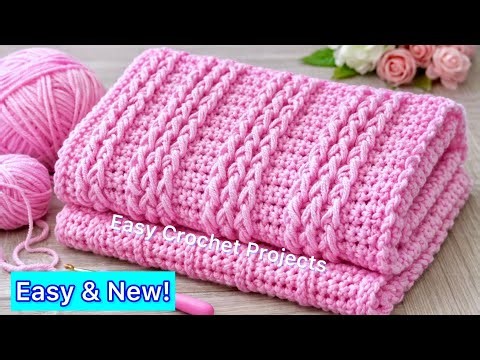 WOW😍 This Easy Crochet Stitch Is Everywhere! Beginner-Friendly & Beautiful| Baby Blanket & Shawl