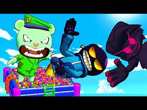 FNF Character VS Flippy HD Animation Ragdoll in Garry's mod (Friday Night Funkin Evil Boyfriend)
