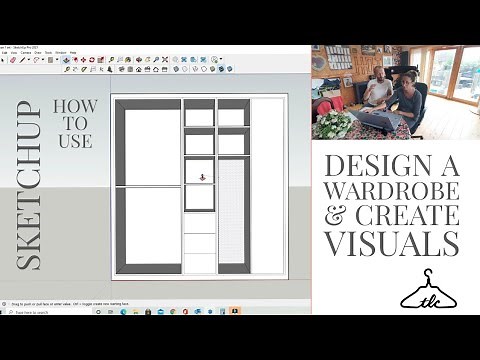 Sketchup - How To Design A Wardrobe & Create Visuals In No Time ! [ Complete Guide ] #66