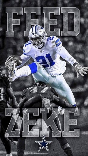 #WallpaperWednesday is back! To upgrade your lock screen with Ezekiel Elliott in action, here's how: 🔘 Open up the app Giphy 🔘 Click this link: gph.is/g/aXNVDA4 🔘 Save it as a Live Photo 🔘 Set as your wallpaper 🍽🍽🍽 | Dallas Cowboys
