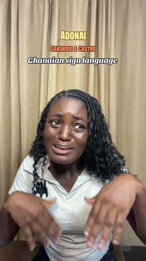 Signed Adonai in Ghana Sign Language is a Hebrew word for God #adimekumesi #adonai #signlanguage