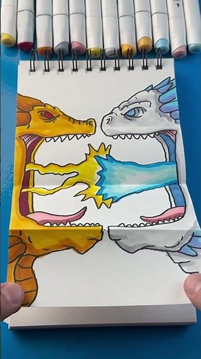 How to Draw Ghidorah vs Shimo #shorts #artlandhowtodraw #drawing #godzilla #art