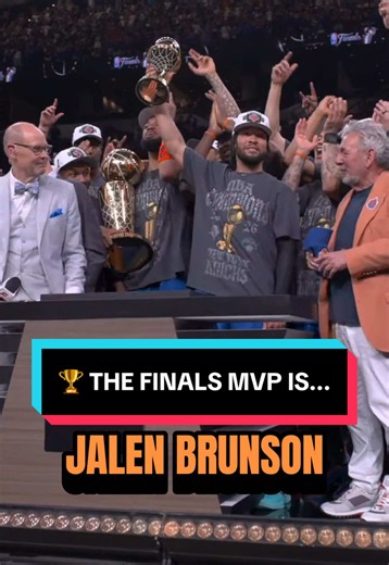Jalen Brunson: 2026 NBA Finals MVP — Knicks Champion Moment