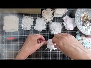 Part 1: Making Lace/Fabric Cluster or Flowers.