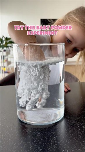 This Baby Powder Experiment will blow your mind 🤯 #stem #scienceexperiment