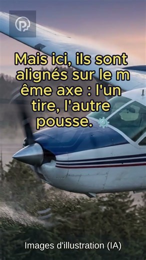 Why does this plane have a propeller in the front... and in the back? ✈️🔄 #airplane #aviation #ce...