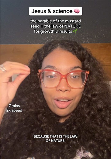 Jesus understood how reality & expansion works. small inputs compound over time. growth is *inevitable* under the right conditions. the same way the sun rises & sets and we have gravity, it can't be changed or fought against. the kingdom works the same way. Jesus used parables because humans understand truth through story. a seed growing into a tree still makes sense 2,000 years later. science just gave language to what He was already teachinggg 😎 #Godisgood #spiritualgrowth #biblestudy #change