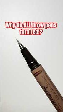 Why do ALL brow pens turn RED on me?! #eyebrows #browpen