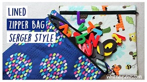 3.4K views · 84 reactions | Learn how to sew an easy lined zipper bag using your serger! Check out some of my favorite sewing supplies and help support more great sewing tutorials like this one - https://www.amazon.com/shop/aglanceatmyworld See more of the bags in my Sew Your Stash update - https://bit.ly/2TQkLOU | Whitney Sews | Facebook