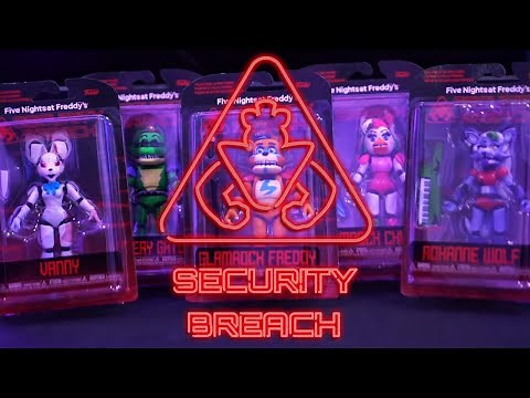 UNBOXING NEW FNAF SECURITY BREACH TOYS!
