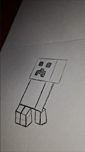 How to draw a Minecraft Creeper