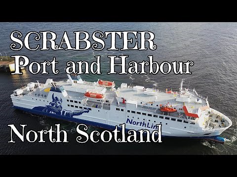 Northlink ferry terminal and scrabster port |4K| DJI Mini 3 Pro