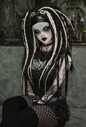 Shout out to @GoldenMama🫶🏼 aka sunflowermama1721. Go follow her and help her out. #shoutout #imvu #goth #dark #vampire