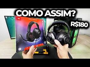 JBL headset for R$180? I bought the cheapest JBL to test! (Quantum 100M2)