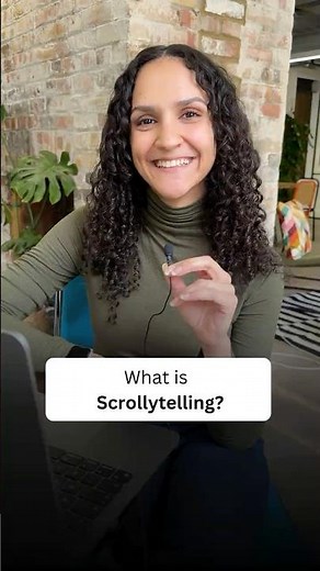 Scrollytelling explained in under 1 minute