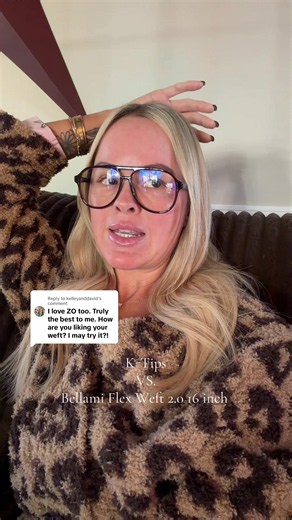 Replying to @kelleyanddavid I’ll never get K-tips again after having the wefts! So much better! #extensions #ktipextensions #weftextensions